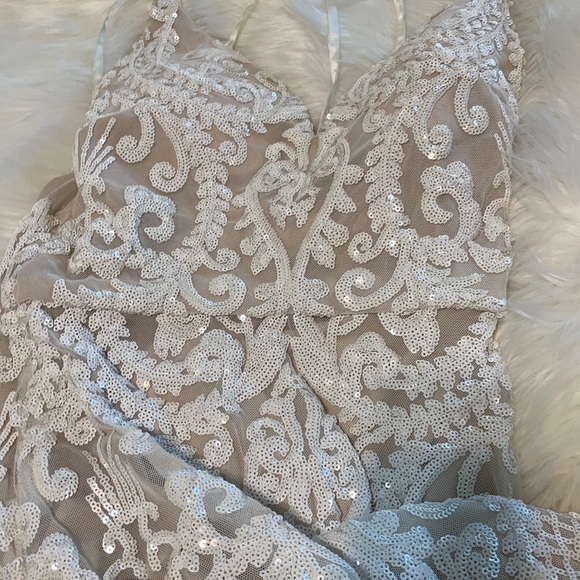 Wedding boho sequence dress  size small or size 5/6 PROM - Picture 10 of 17